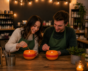 Date Night at Kelowna Candle Factory: Glow Bowl Making